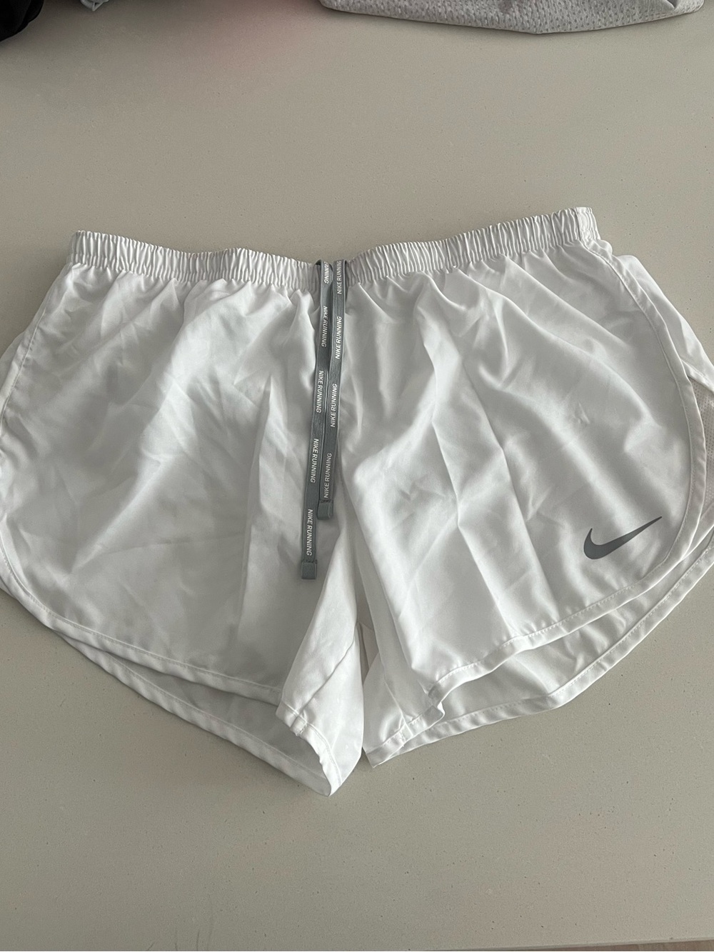Nike White Dri-Fit Shorts